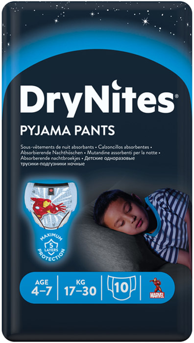   DryNites   (4-7 , 17-30 ), 10 .