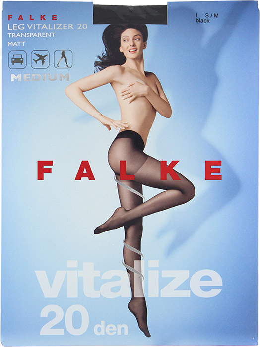  Falke () Leg Vitalizer 20 Den .44-46 S/M 40592/3009 : Black