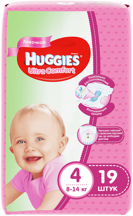  Huggies () Ultra Comfort   4 (8-14), 19 .