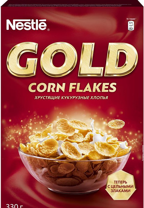   Nestle Gold Corn Flakes, 330 .