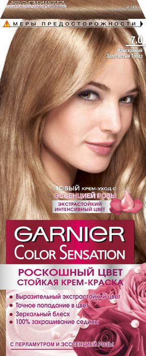 -   Garnier Color Sensation ,  7.0   