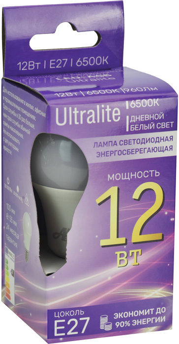   Ultralite LED A55 12 220-240 27 6500