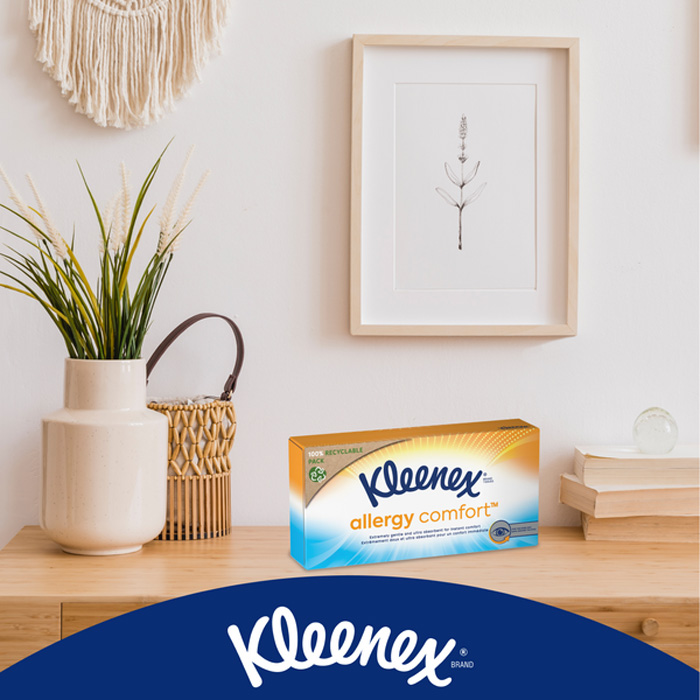 Салфетки Kleenex Allergy Comfort в коробке, 56 шт.