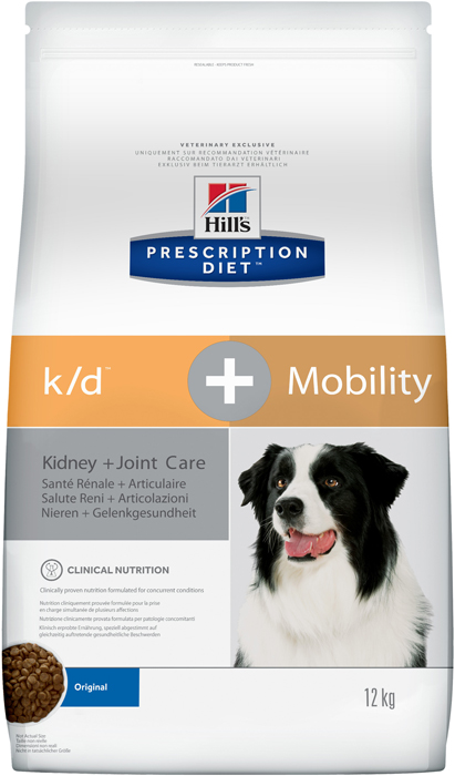    Hills Prescription Diet k/d+Mobility Kidney+Joint Care   , 12 .