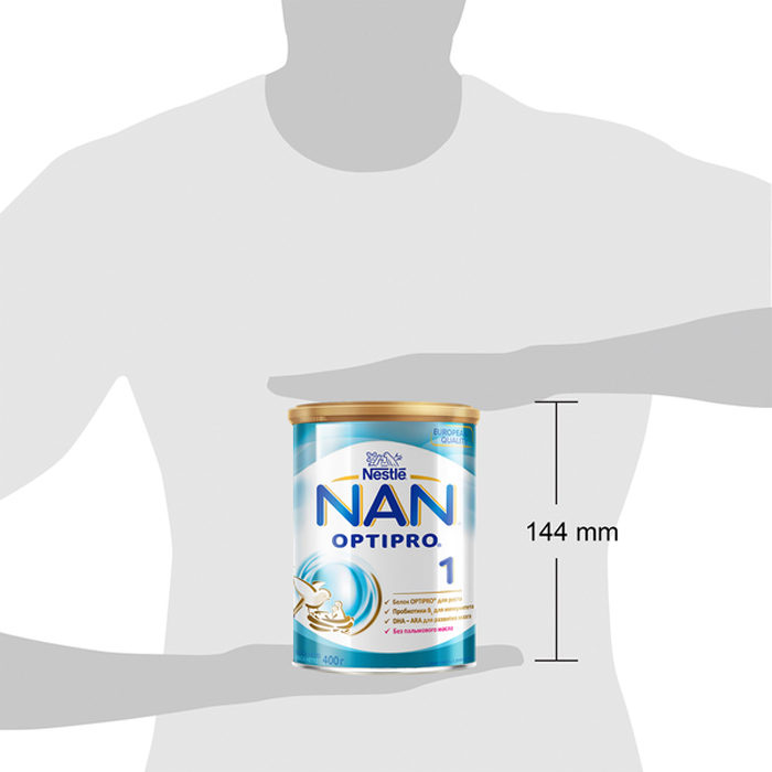 Смесь сухая молочная NAN 1 OPTIPRO, с рождения, 400 гр.