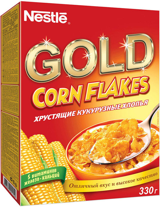   Nestle Gold Corn Flakes, 330 .