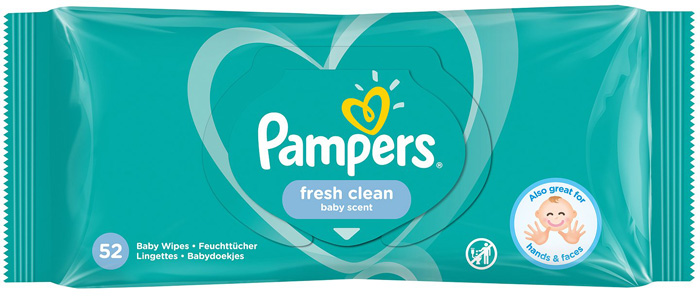   Pampers () Fresh Clean Single, 52 .