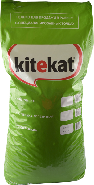 Корм для кошек Kitekat Улов рыбака, 15 кг.