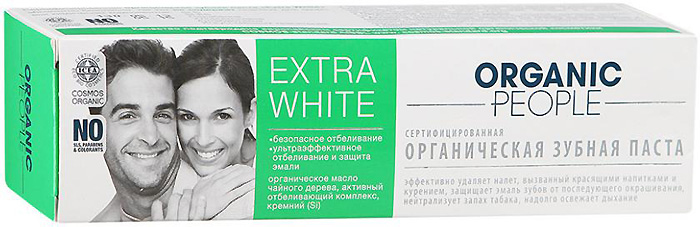   Organic People Extra White, 100 .