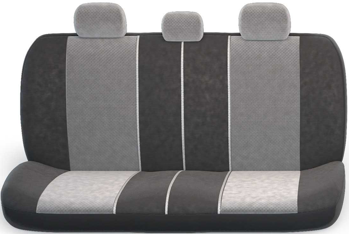Авточехлы AUTOPROFI Comfort combo, мультиконтурные, чёрный/темно-серый, р.М