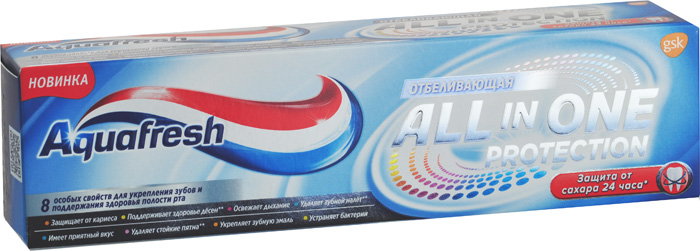   Aquafresh all-in-one Protection White, 75 .