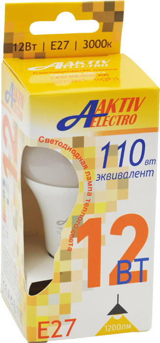   AKTIV ELECTRO LED-A60-Regular 12 220-240 27 3000 1200