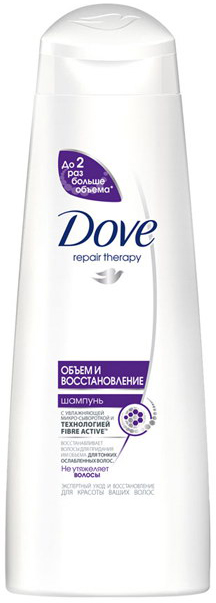 Шампунь Dove Repair Therapy Объем и восстановление, 250 мл.