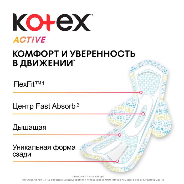  Kotex Active , 7 .