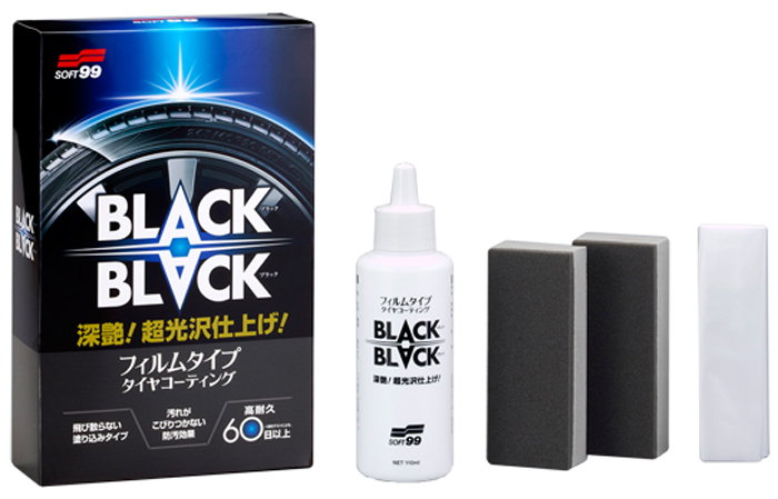 Покрытие для шин Soft99 BLACK BLACK, 110 мл