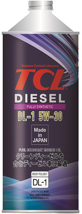 Масло для дизельных двигателей TCL Diesel, Fully Synth, DL-1, 5W30, 1л