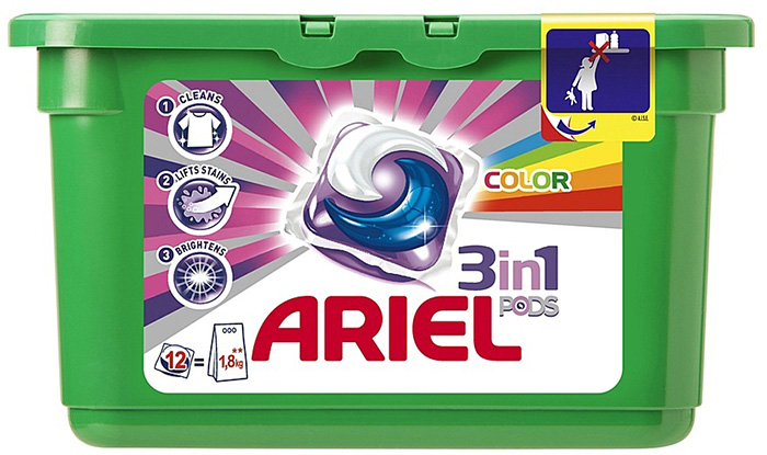    Ariel Liquid Capsules - Color, 12  28.8 .