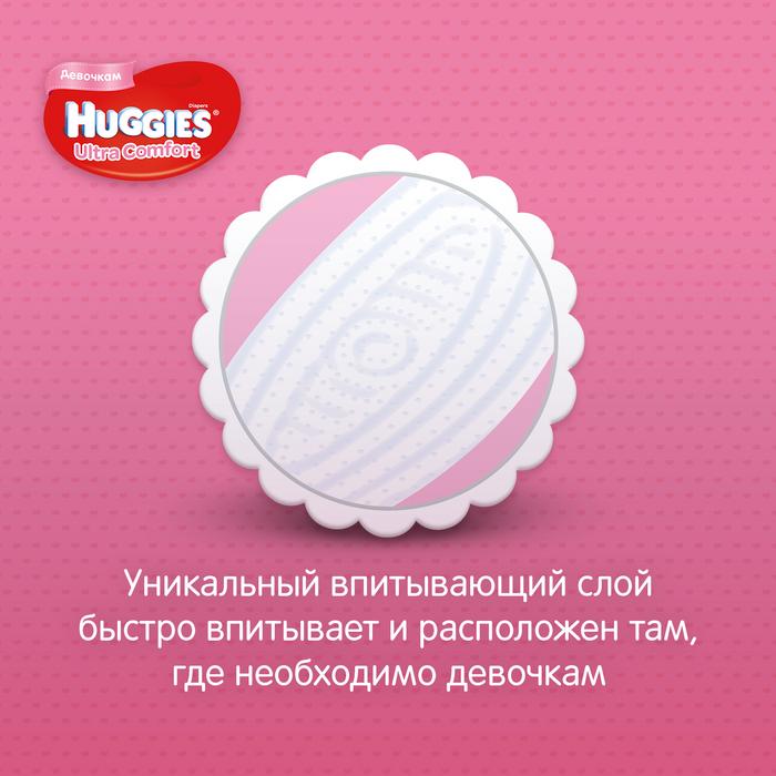 Подгузники Huggies (Хаггис) Ultra Comfort для девочек GIGA 3 (5-9кг), 94 шт.