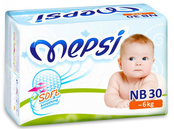 Подгузники MEPSI (Мепси) для новорожденных NB (до 6 кг.), 30 шт.