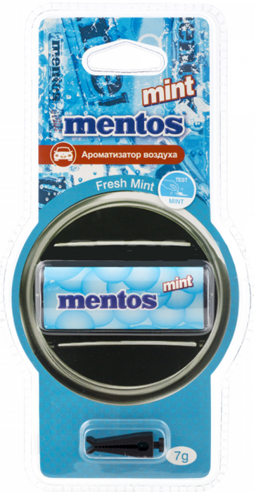 Ароматизатор мембранный Mentos Mint Мята на дефлектор, 7 гр.