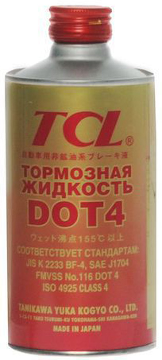 Жидкость тормозная TCL DOT4, 0,355 л