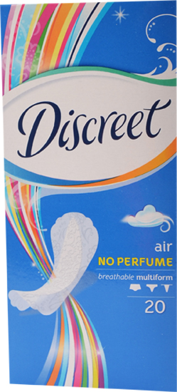 Прокладки ежедневные Discreet Air no Perfume, 20 шт.