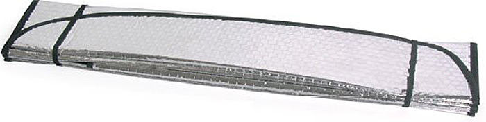Экран солнцезащитный на лобовое стекло AUTOPROFI, светоотражающий, двухсторонний, р.130х60см.