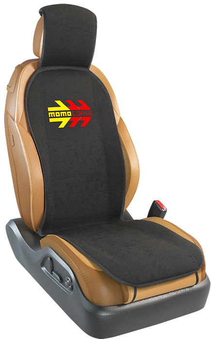 Накидка на сиденье MOMO Corse, алькантара, 1 шт. на передее сиденье, чёрный