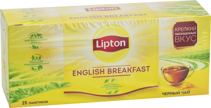   Lipton English Breakfast , 25 .