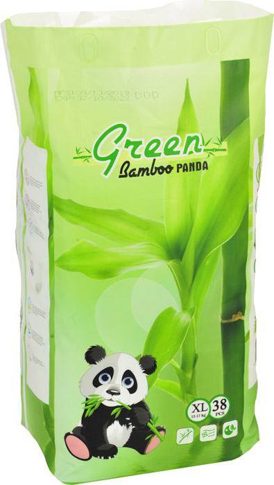 - Green Bamboo Panda XL (12-17 ), 38 . 