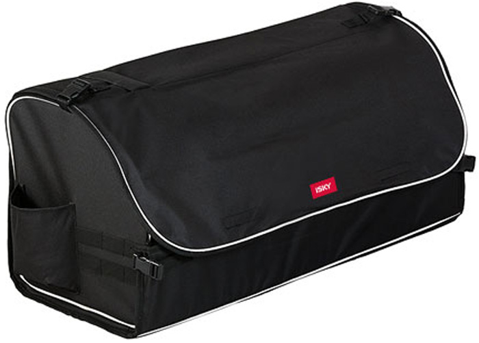 Органайзер с крышкой в багажник iSky, полиэстер, черный 70x32x29 см
