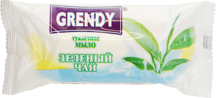 Туалетное мыло Grendy Зеленый чай, 75 гр.