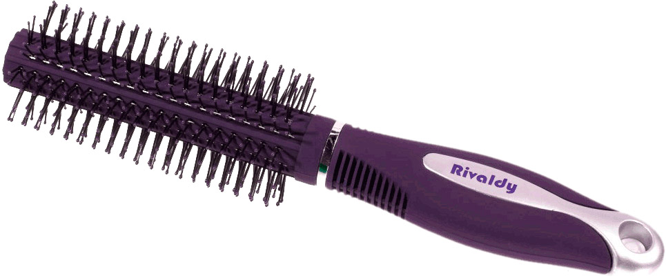 Расческа-щетка для волос Rivaldy Radial brush 2,1 см, (коричневая)