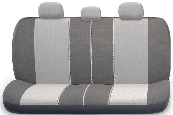 Авточехлы AUTOPROFI Comfort combo, мультиконтурные, темно-серый/светло-серый, р.М