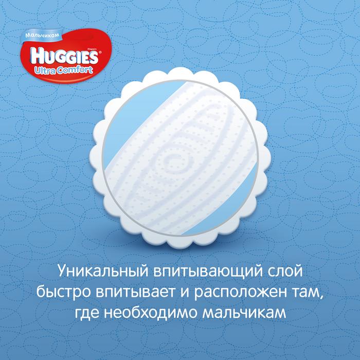 Подгузники Huggies (Хаггис) Ultra Comfort для мальчиков 4 (8-14кг), 19 шт.