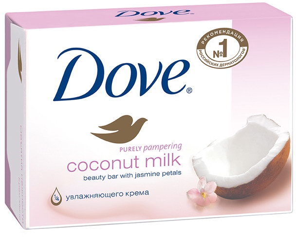 Крем-мыло Dove Объятие нежности кокосовое молочко и лепестки жасмина, 135 гр.