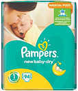  Pampers () New Baby-Dry   NB 1 (2-5 ), 94 