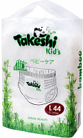 Подгузники-трусики бамбуковые Takeshi Kids L (9-14кг), 44 шт.