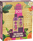 Подарочный набор Aussie: Шампунь SOS, 290мл+Средство интенсивного ухода 3 Minute Miracle SOS, 225мл