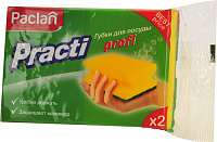 Губки для мытья посуды Paclan Practi Profi, 2 шт.