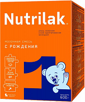 Смесь сухая молочная Nutrilak 1 адаптированная начальная, с 0 до 6 мес., 600 гр.