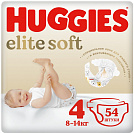  Huggies Elite Soft Mega 4 (8-14) 54 .