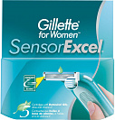 Cменные кассеты для бритья Gillette Sensor Excel для женщин, 5 шт.