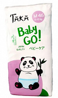 Подгузники-трусики для детей бамбуковые Taka Baby Go! М (6-11 кг) 46шт.