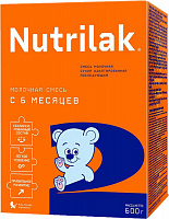 Смесь сухая молочная Nutrilak 2 Адаптированная последующая, с 6 до 12 мес., 600 гр. (Уценка)
