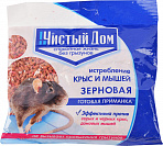 Зерновая приманка Чистый дом от крыс и мышей , пакет 200 гр.