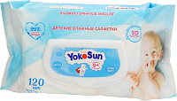 Салфетки влажные детские YokoSun (Йокосан), 120 шт