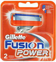 Сменные кассеты для бритья Gillette Fusion Power, 2 шт.