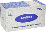 Салфетки бумажные в коробке Inshiro EkoNeko 2-х. сл., 280 шт.
