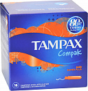 Тампоны Tampax Compak с аппликатором - Super Plus Duo, 16 шт.